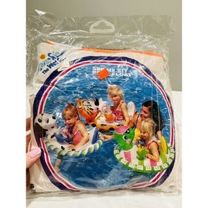Vintage Sealed 1994 Inflatable Pool Rider The Wet Set Style 59570 Tiger Floatie